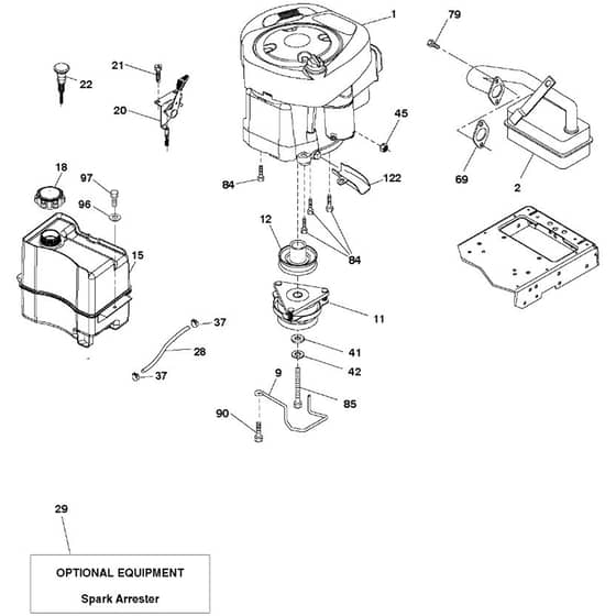 McCulloch M185117H - 96041027100 - 2012-01 - Engine Parts Diagram