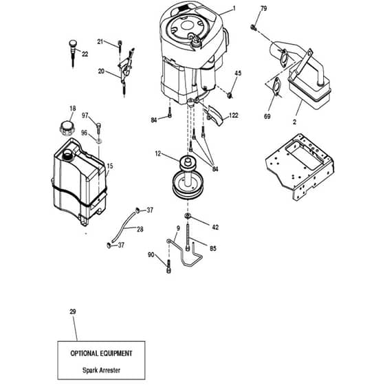 McCulloch M185117T - 96041029601 - 2013-01 - Engine Parts Diagram