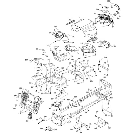 McCulloch M185-107TC - 96051006701 - 2013-01 - Chassis & Enclosures Parts Diagram