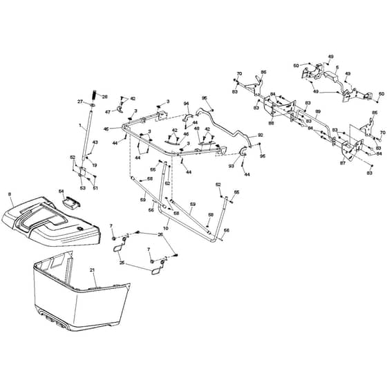 McCulloch M185-107TC - 96051006703 - 2014-05 - Bagger Parts Diagram