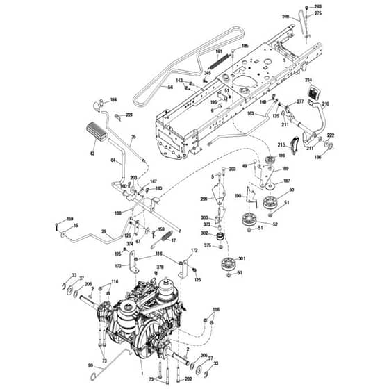 McCulloch M185-117T - 96041035600 - 2013-06 - Drive Parts Diagram