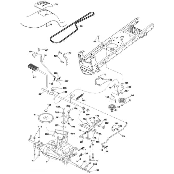 McCulloch M19542 - 96041023300 - 2011-05 - Drive Parts Diagram