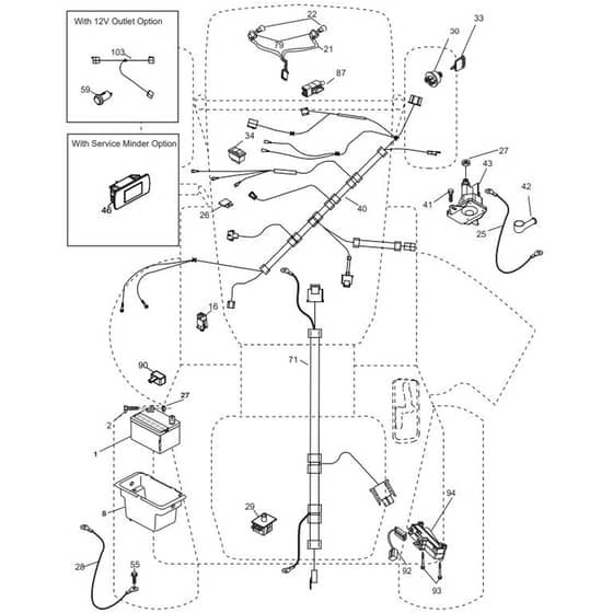 McCulloch M19542 - 96041027400 - 2011-09 - Electrical Parts Diagram