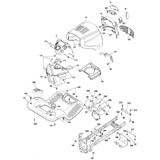 McCulloch M19542 - 96041027401 - 2012-12 - Chassis & Enclosures Parts Diagram