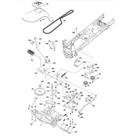 McCulloch M19542 - 96041027401 - 2012-12 - Drive Parts Diagram