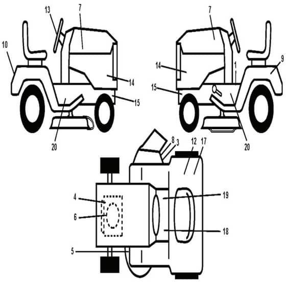 McCulloch M19542H - 96041017900 - 2010-03 - Decals Parts Diagram