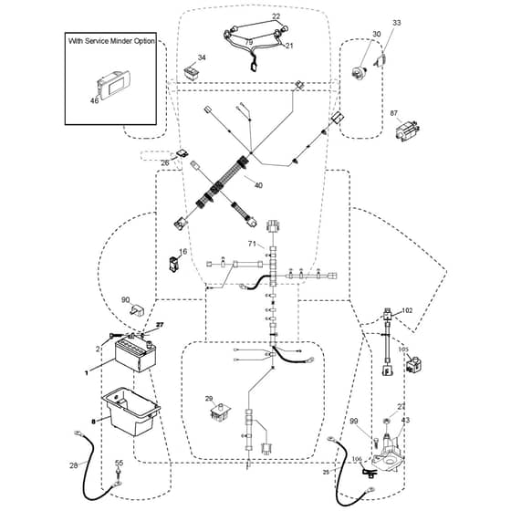 McCulloch M19542H - 96041023401 - 2012-06 - Electrical Parts Diagram