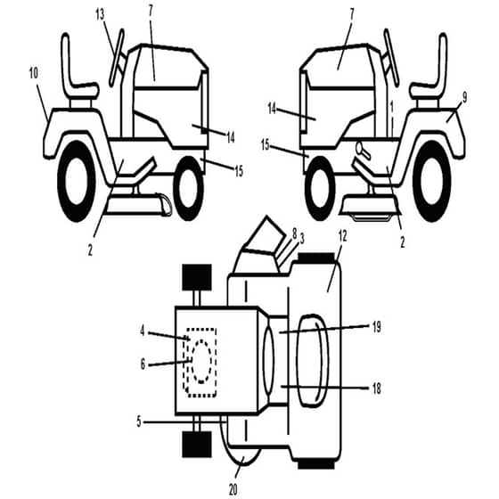 McCulloch M200107H - 96041014100 - 2010-03 - Decals Parts Diagram