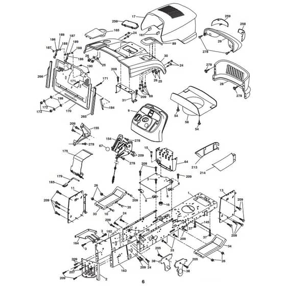 McCulloch M200107HRB - 96061022800 - 2009-04 - Chassis & Enclosures Parts Diagram