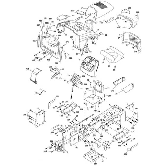 McCulloch M200107HRB - 96061022802 - 2010-07 - Chassis & Enclosures Parts Diagram