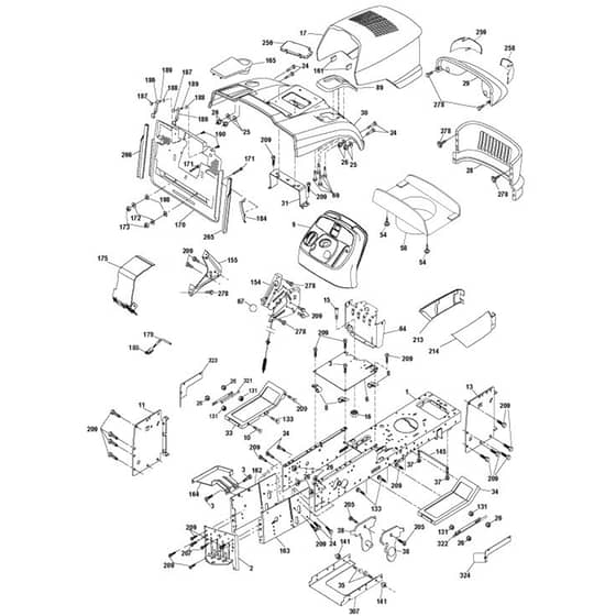 McCulloch M200107HRB - 96061022803 - 2010-10 - Chassis & Enclosures Parts Diagram