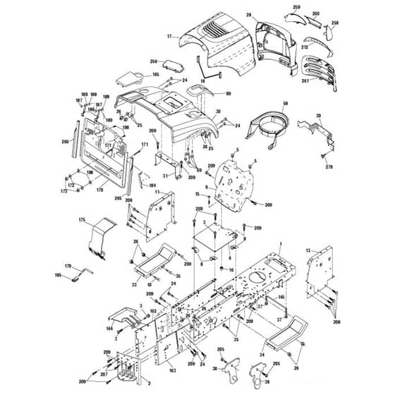 McCulloch M200107HRB - 96061031600 - 2010-09 - Chassis & Enclosures Parts Diagram