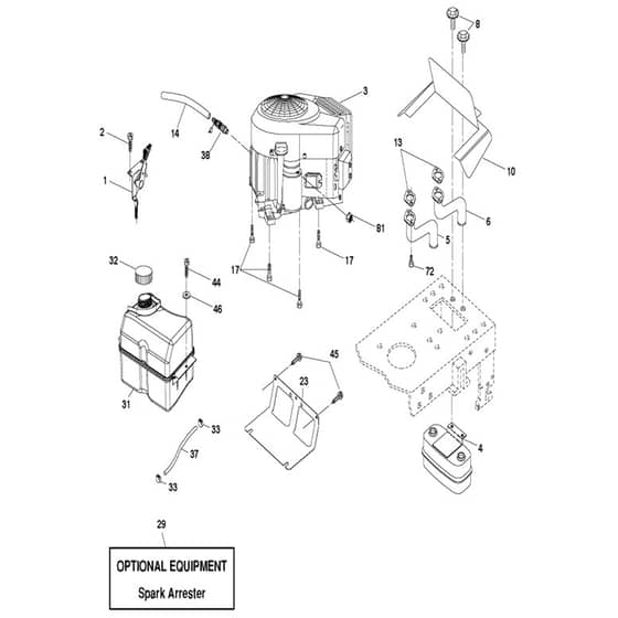 McCulloch M200107HRB - 96061031600 - 2010-09 - Engine Parts Diagram