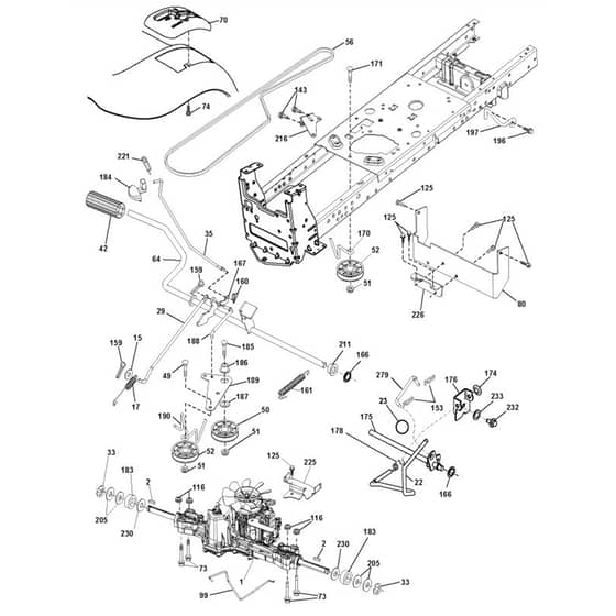 McCulloch M200117H - 96041006502 - 2010-07 - Drive Parts Diagram