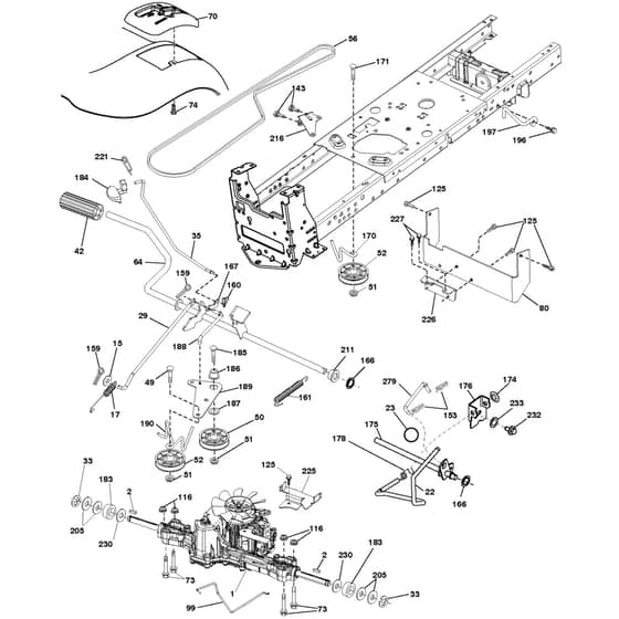 McCulloch M200117H - 96041022200 - 2010-12 - Drive Parts Diagram