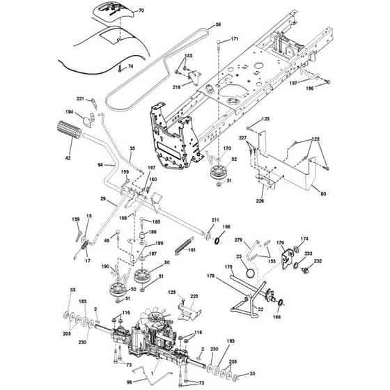McCulloch M200117H - 96041022201 - 2011-05 - Drive Parts Diagram