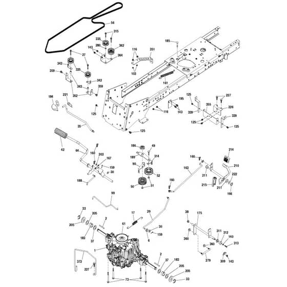 McCulloch M200-107TC - 96051006902 - 2016-01 - Drive Parts Diagram