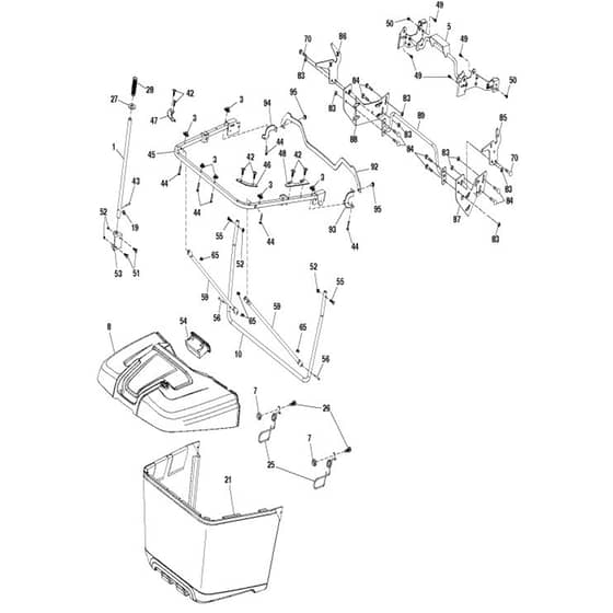 McCulloch M200-107TC - 96051015301 - 2018-08 - Bagger Parts Diagram