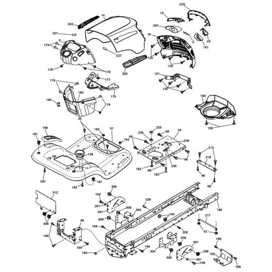 McCulloch M200-117T - 96041033902 - 2015-12 - Chassis & Enclosures Parts Diagram