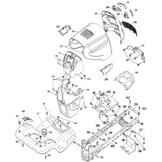McCulloch M22042H - 96041023500 - 2011-05 - Chassis & Enclosures Parts Diagram