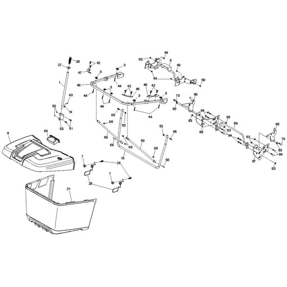 McCulloch M220-107C - 96051007002 - 2013-07 - Bagger Parts Diagram