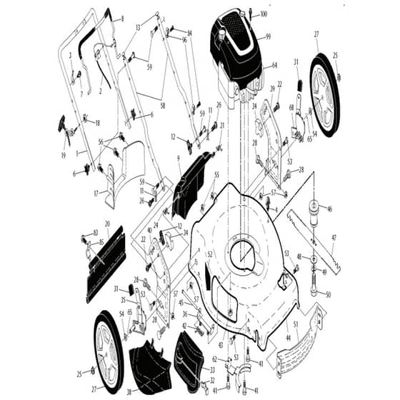 McCulloch M22-190F - 96142011000 - 2012-11 - Frame Parts Diagram