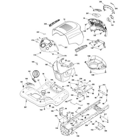 McCulloch M22-46T - 96042014600 - 2012-12 - Chassis & Enclosures Parts Diagram