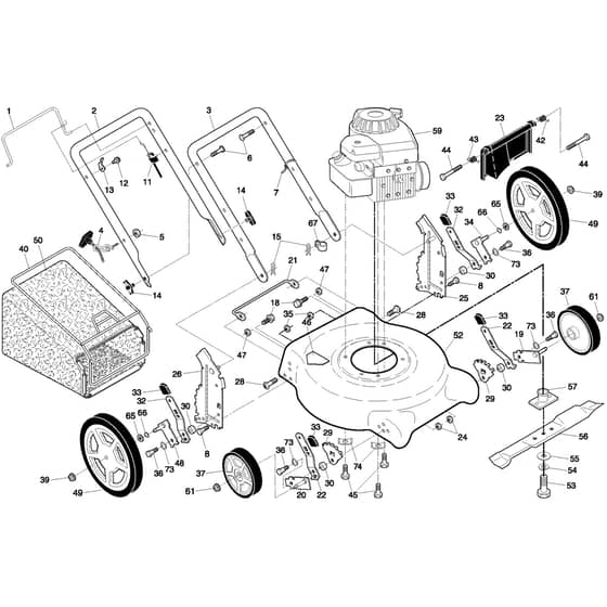 McCulloch M4053 CM - 96131001903 - 2008-02 - Product Complete Parts Diagram