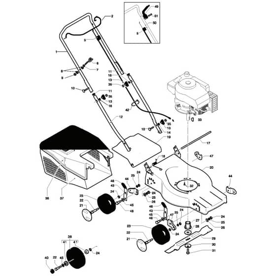 McCulloch M40 S - 962000087 - 2007-05 - Product Complete Parts Diagram