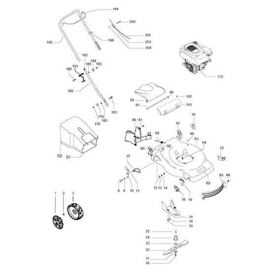 McCulloch M46-110 CLASSIC - 2016-12 - Product Complete Parts Diagram