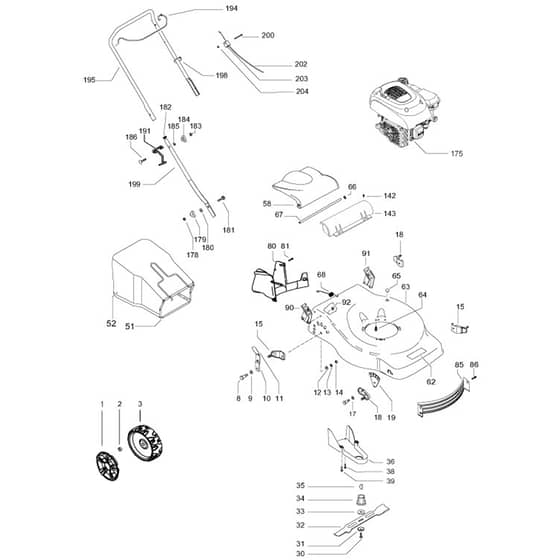 McCulloch M46-120 Classic - 96779580101 - 2019-02 - Product Complete Parts Diagram