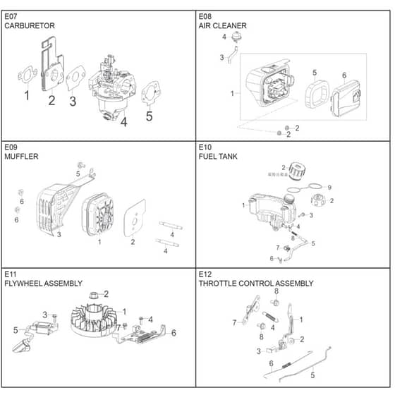 McCulloch M46-120 M CLASSIC - 2018-04 - Engine Rato Rvm120 (B) Parts Diagram
