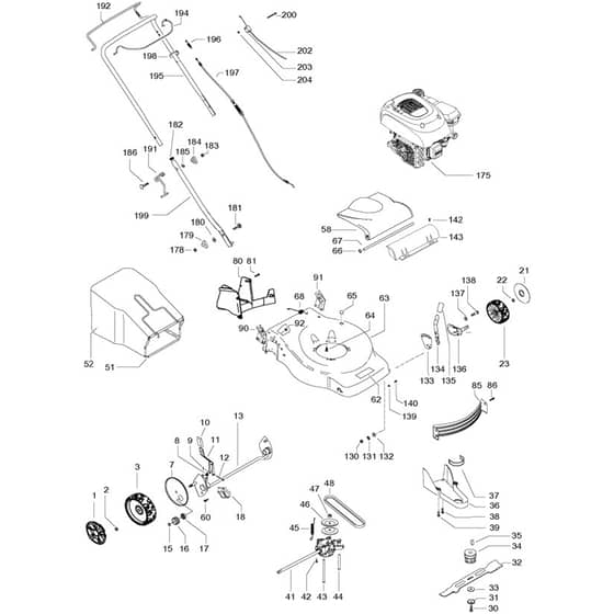 McCulloch M46-120 R Classic - 2019-02 - Product Complete Parts Diagram