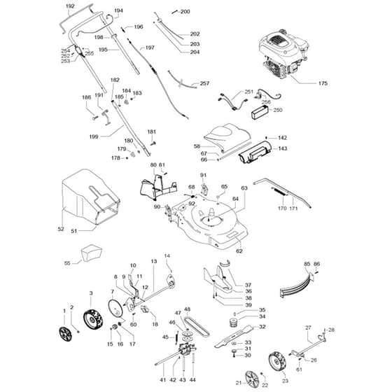 McCulloch M46-120 RE Classic - 2019-03 - Product Complete Parts Diagram