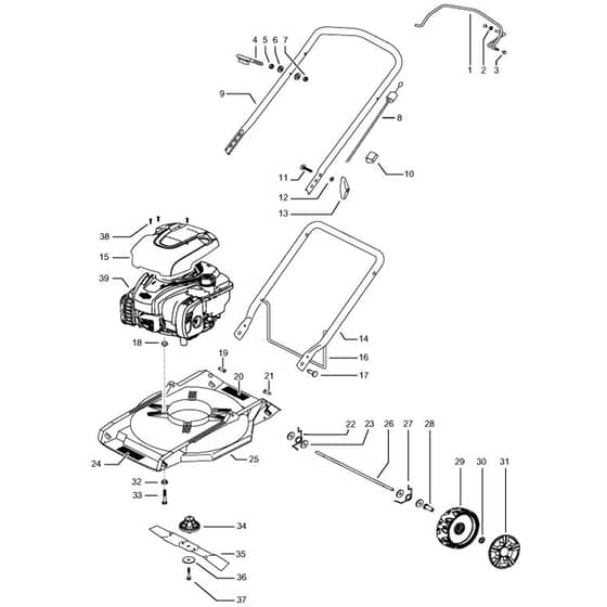 McCulloch M46-125 M - 96718840103 - 2018-04 - Product Complete Parts Diagram