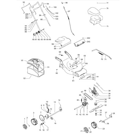 McCulloch M46-140 R - 96717420103 - 2013-01 - Product Complete Parts Diagram