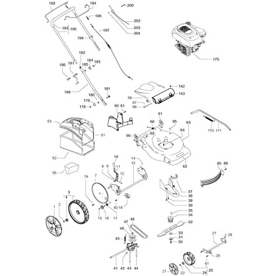 McCulloch M46-145 WRP Classic+ - 2019-03 - Product Complete Parts Diagram