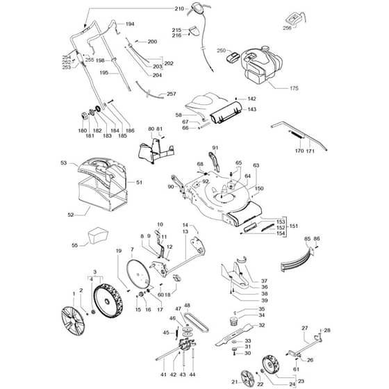 McCulloch M46-160 AWREX - 96762180202 - 2018-02 - Product Complete Parts Diagram