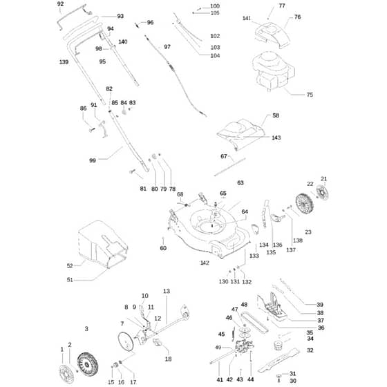 McCulloch M46-450 CD - 96652410100 - 2010-02 - Product Complete Parts Diagram