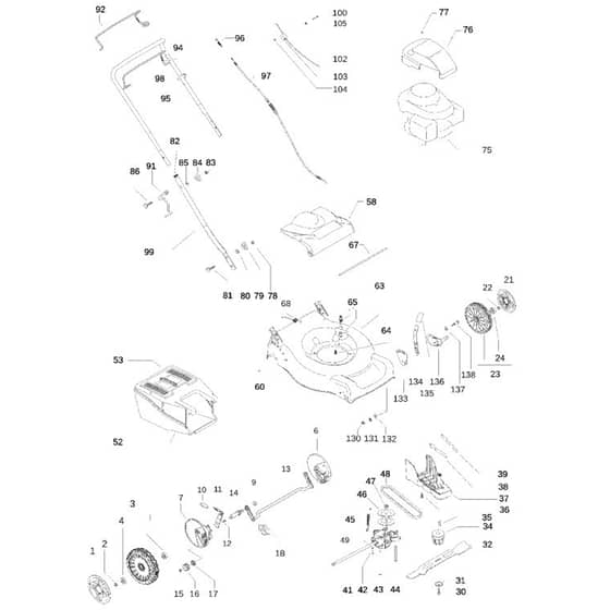McCulloch M46-500 CD - 96690620101 - 2009-05 - Product Complete Parts Diagram