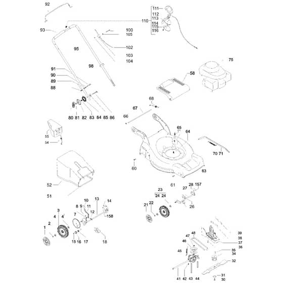 McCulloch M46-550 CMDA - 966841601 - 2008-05 - Product Complete Parts Diagram