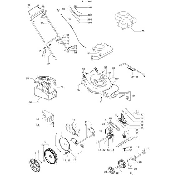 McCulloch M51-135 CMDW-R - 96665380100 - 2010-10 - Product Complete Parts Diagram