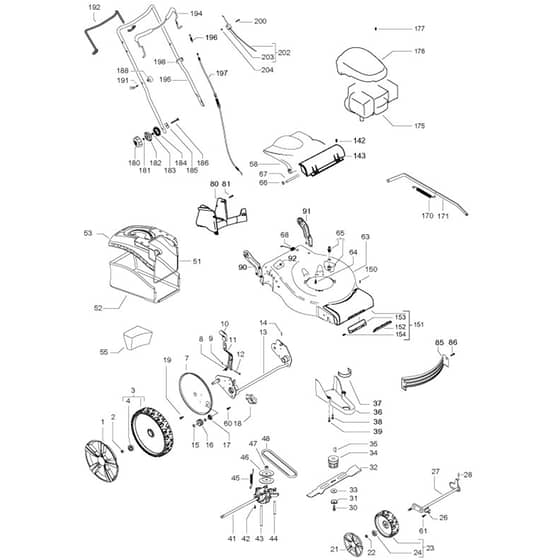 McCulloch M51-140 WRP - 96708740100 - 2017-02 - Product Complete Parts Diagram