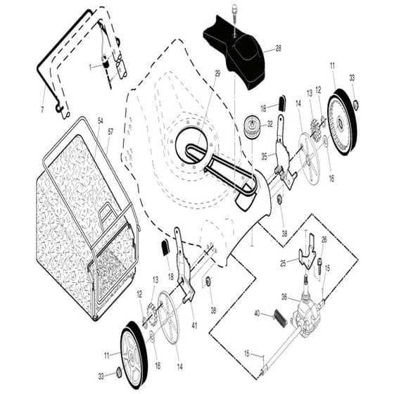 McCulloch M51-140F 96121003000 - 2016-02 - Drive Parts Diagram