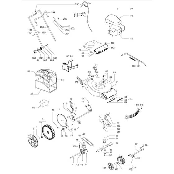 McCulloch M51-150 AWRP - 96708750100 - 2017-02 - Product Complete Parts Diagram