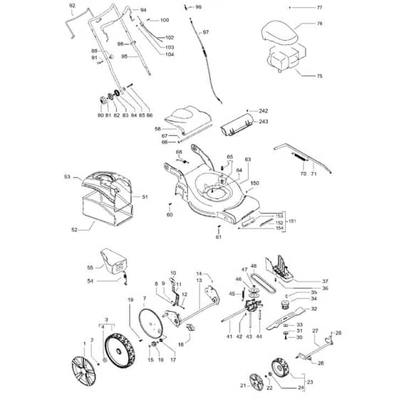 McCulloch M51-150 WRPX - 96730370101 - 2016-04 - Product Complete Parts Diagram
