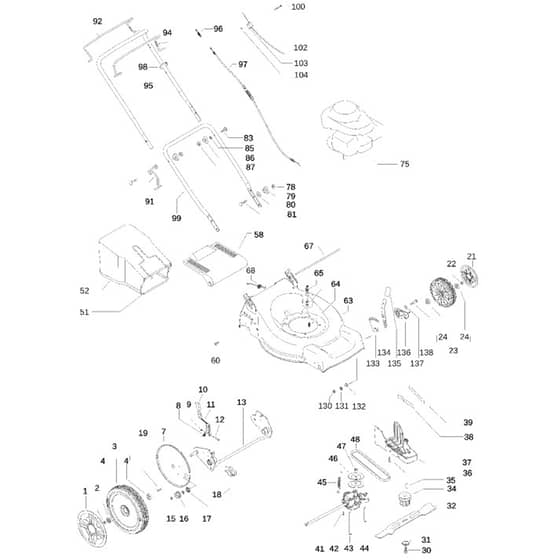 McCulloch M51-500 CMDW - 2009-01 - Product Complete Parts Diagram