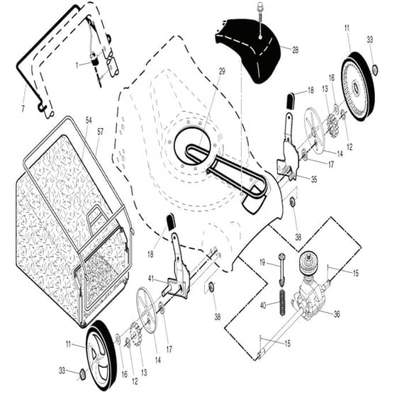 McCulloch M51-501 CMD - 2011-11 - Drive Parts Diagram