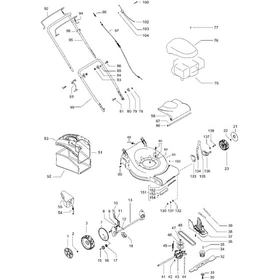 McCulloch M51-550 CMD - 96667050100 - 2010-10 - Product Complete Parts Diagram