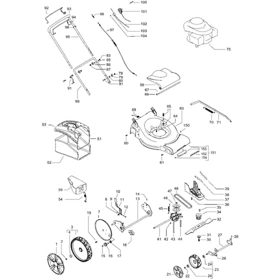 McCulloch M51-650 CMDW-R - 2010-11 - Product Complete Parts Diagram